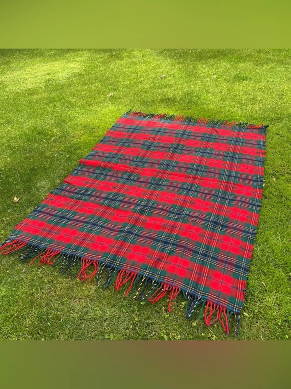 Pendleton Wool Vintage Plaid Throw Blanket